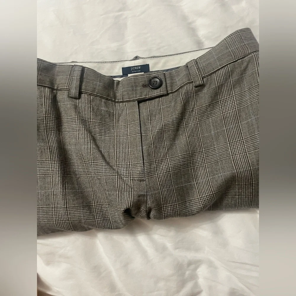 J Crew Italian Wool Herringbone Wide Leg Pants Trousers - Picture 12 of 16